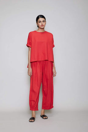 Mati Ekin & Hera Co-Ord Set - Red - Co-ord Set - Mizyana