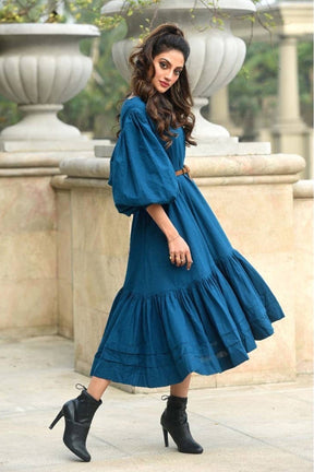 Mati Kaavya Blue Dress - Dress - Mizyana