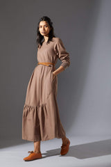 Mati New Aboli Beige Dress - Dress - Mizyana