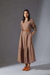 Mati New Aboli Beige Dress - Dress - Mizyana