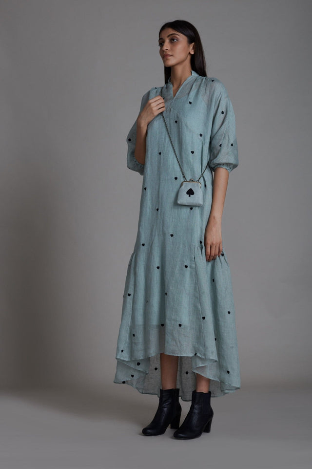 Mati Queen of Hearts Dress-Blue - Dress - Mizyana