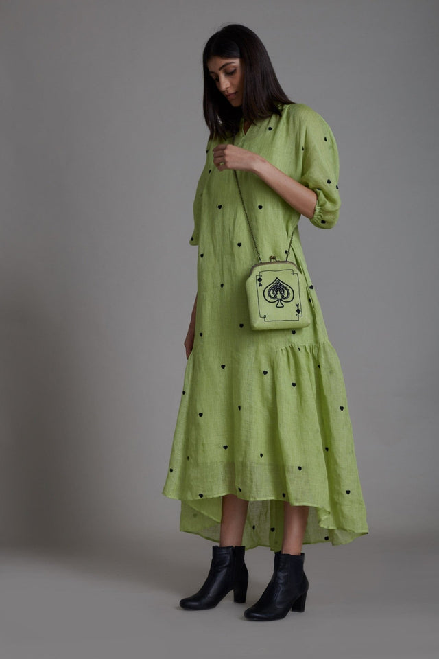 Mati Queen of Hearts Dress-Green - Dress - Mizyana