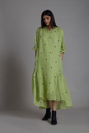 Mati Queen of Hearts Dress-Green - Dress - Mizyana