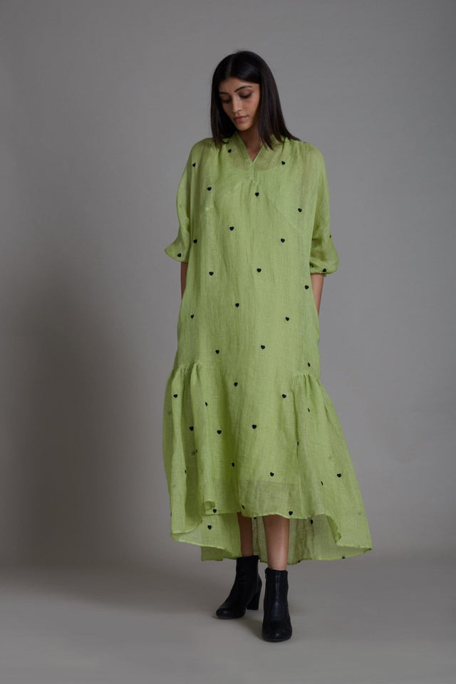 Mati Queen of Hearts Dress-Green - Dress - Mizyana
