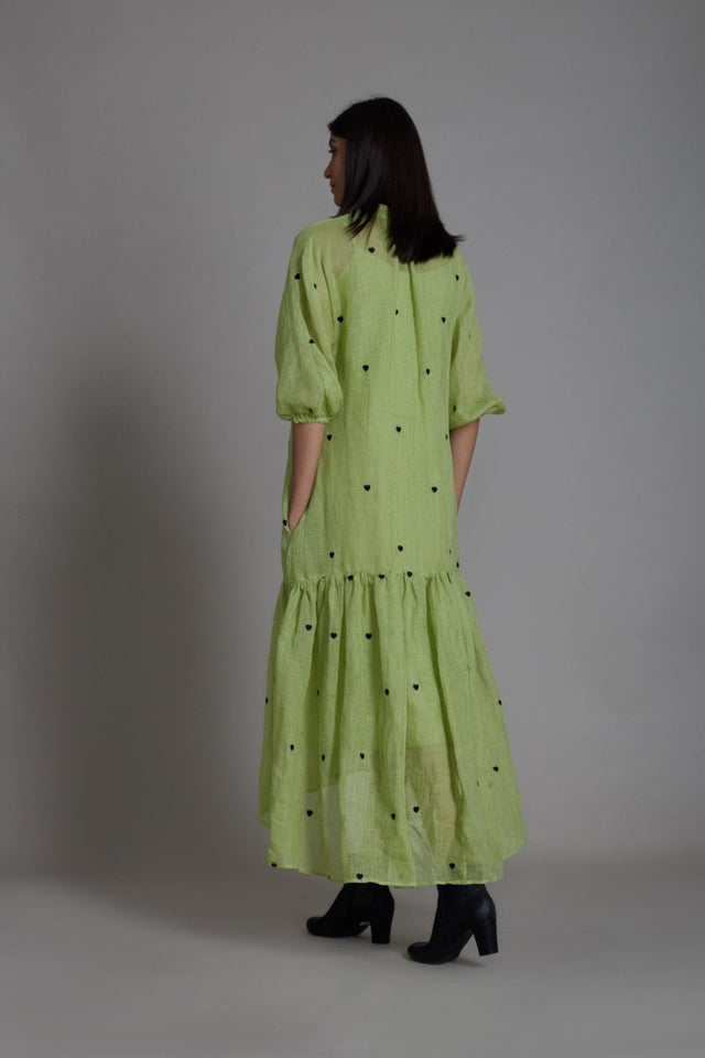 Mati Queen of Hearts Dress-Green - Dress - Mizyana