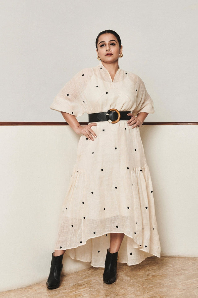 Mati Queen of Hearts Dress-Oatmeal - Dress - Mizyana