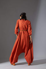 Mati Slv Suga Rust Jumpsuit - Jumpsuit - Mizyana