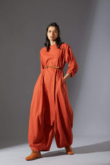 Mati Slv Suga Rust Jumpsuit - Jumpsuit - Mizyana
