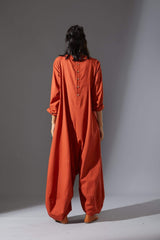 Mati Slv Suga Rust Jumpsuit - Jumpsuit - Mizyana