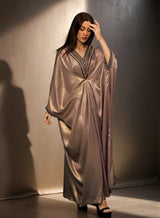 Mauve shimmer kaftan - Kaftan - Mizyana