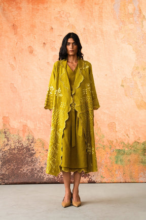 Mavi Jacket with Top & Skirt - Three-Piece Set - Mizyana