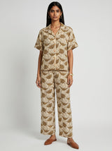May Beige Cotton Co-ord set - Co-ord Set - Mizyana