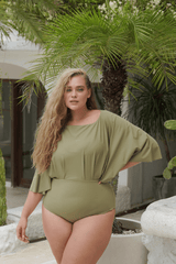 Maya swim set with Salma skirt - Olive - Swim Set - Mizyana