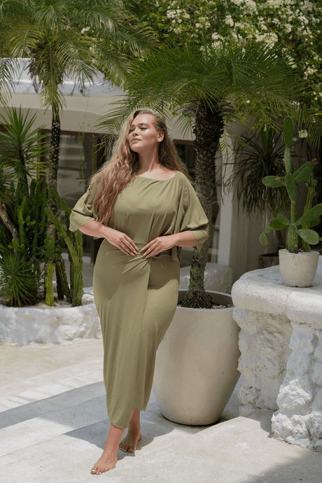 Maya swim set with Salma skirt - Olive - Swim Set - Mizyana
