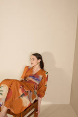Meadow Dress in Mystic Lagoon Print - Dress - Mizyana