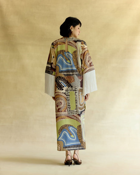 Medina Fringe Kaftan - Kaftan - Mizyana