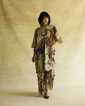 Medina Kaftan Dress & Skirt Set - Two-Piece Set - Mizyana