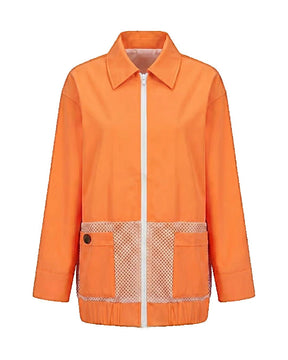Mesh Pockets Bomber Jacket - Jacket - Mizyana