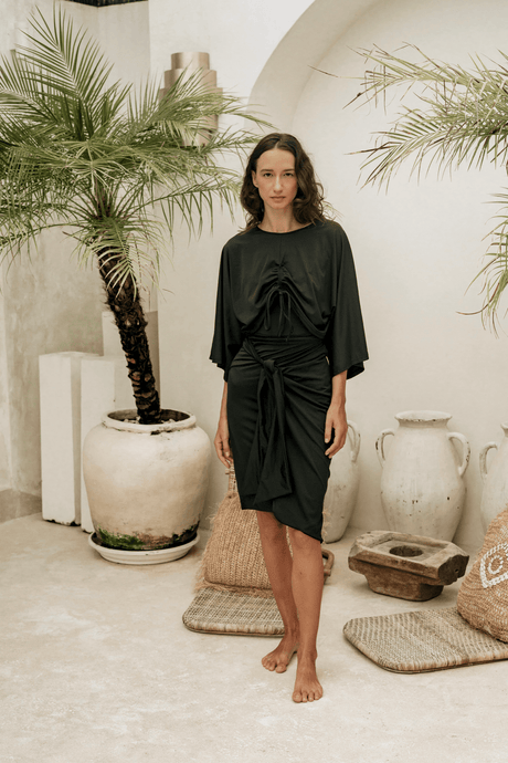 Mia swim set with Elina skirt - Black - Swim Set - Mizyana