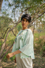 Mint Kimono Top - Shirt - Mizyana