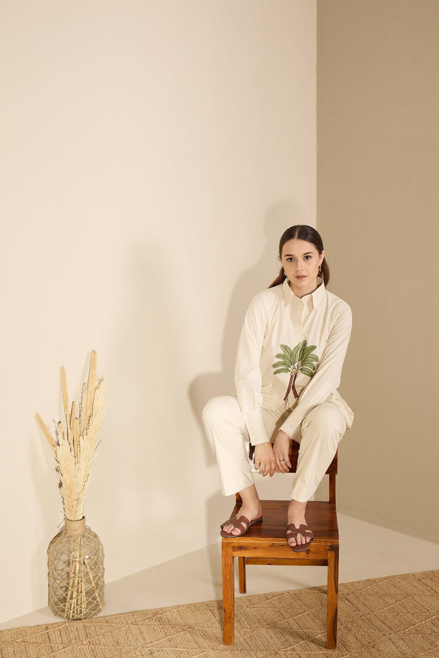 Mirage Co-ord Set (Oat milk white) - Co-ord Set - Mizyana