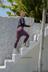 Modest Sport Skirt 18” with Integrated Legging 2.0 - Muted Plum - Leggings - Mizyana