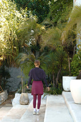 Modest Sport Skirt 18” with Integrated Legging 2.0 - Muted Wine - Leggings - Mizyana