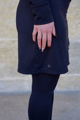 Modest Sport Skirt 18” with Integrated Legging - Black - Leggings - Mizyana