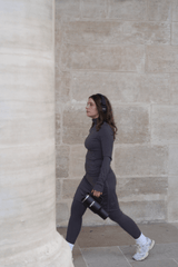 Modest Sport Skirt 18” with Integrated Legging - Charcoal - Sports Leggings - Mizyana