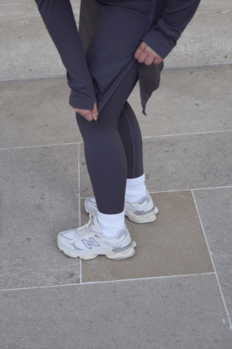 Modest Sport Skirt 20” with Integrated Legging - Charcoal - Sports Leggings - Mizyana