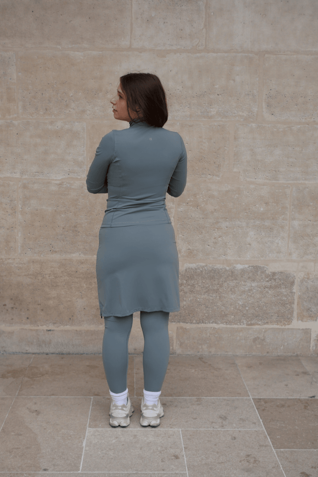 Modest Sport Skirt 20” with Integrated Legging - Sage Green - Sports Leggings - Mizyana