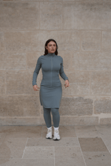 Modest Sport Skirt 20” with Integrated Legging - Sage Green - Sports Leggings - Mizyana