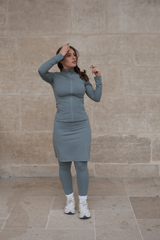 Modest Sport Skirt 20” with Integrated Legging - Sage Green - Sports Leggings - Mizyana