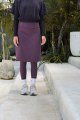 Modest Sport Skirt 22.5” with Integrated Legging 2.0 - Muted Plum - Sports Leggings - Mizyana
