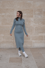 Modest Sport Skirt 27” with Integrated Legging - Sage Green - Leggings - Mizyana
