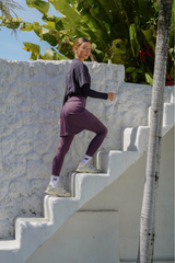 Modest Sport Skirt 18” with Integrated Legging 2.0 - Muted Plum