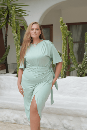 Mona Set with Ana Wrap Skirt - Lichen - Swim Set - Mizyana