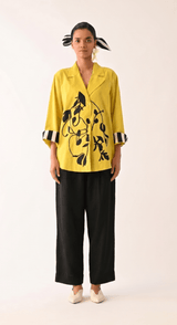 Mono Citrus Psyflora Appliqu√© Set - Two-Piece Set - Mizyana