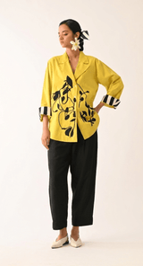 Mono Citrus Psyflora Appliqu√© Set - Two-Piece Set - Mizyana