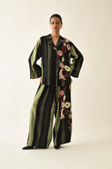 MOSs Stripes Jacket Set - Two-Piece Set - Mizyana