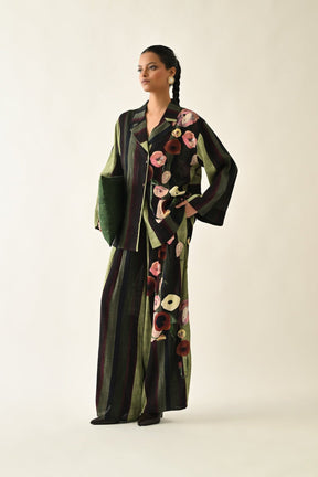 MOSs Stripes Jacket Set - Two-Piece Set - Mizyana