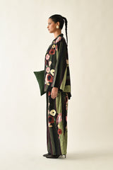MOSs Stripes Jacket Set - Two-Piece Set - Mizyana