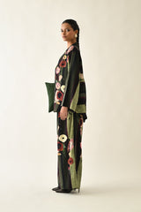 MOSs Stripes Jacket Set - Two-Piece Set - Mizyana