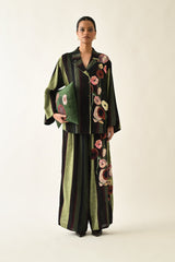 Moss Stripes PP Pant - Trousers - Mizyana
