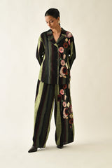 Moss Stripes PP Pant - Trousers - Mizyana