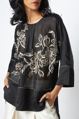 Munmun - Starlit Sheer Top + Pants - Two-Piece Set - Mizyana