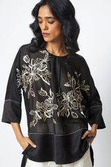 Munmun - Starlit Sheer Top + Pants - Two-Piece Set - Mizyana