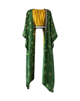 Naqsh Green Cape & Dress Kaftan Set - Kaftan - Mizyana