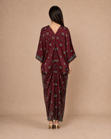Naqsh Printed Drape Kaftan - Kaftan - Mizyana