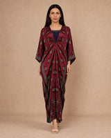 Naqsh Printed Drape Kaftan - Kaftan - Mizyana